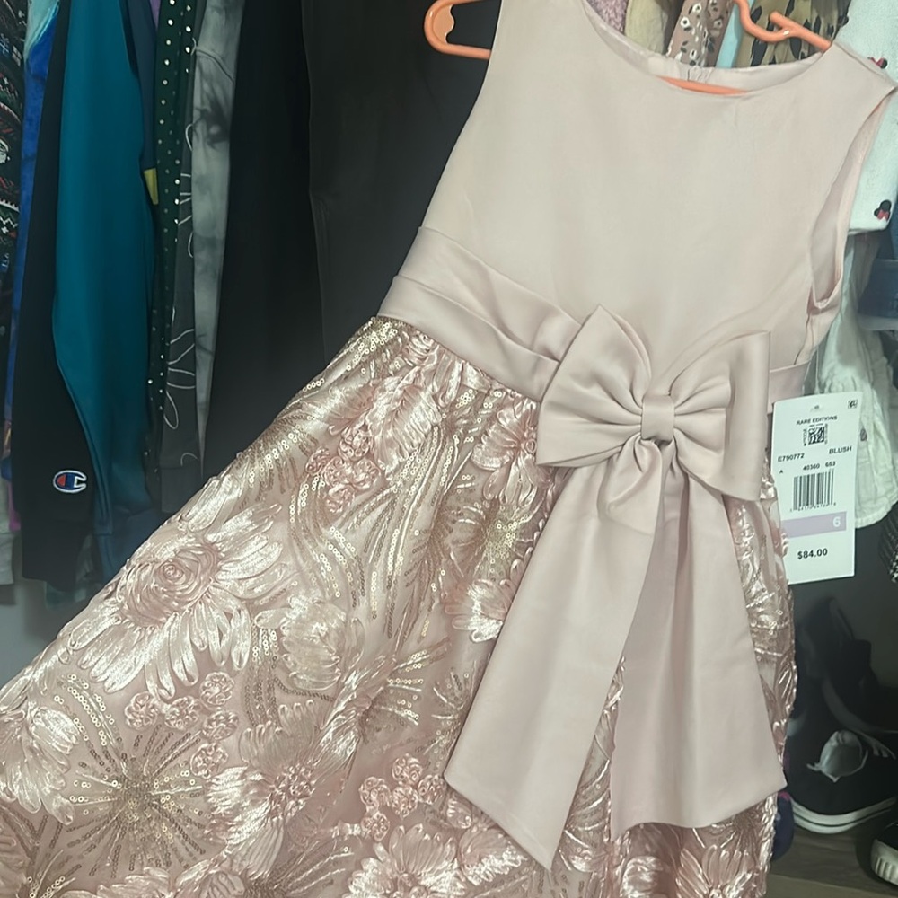 Blush Pink Kids Dress Size 6